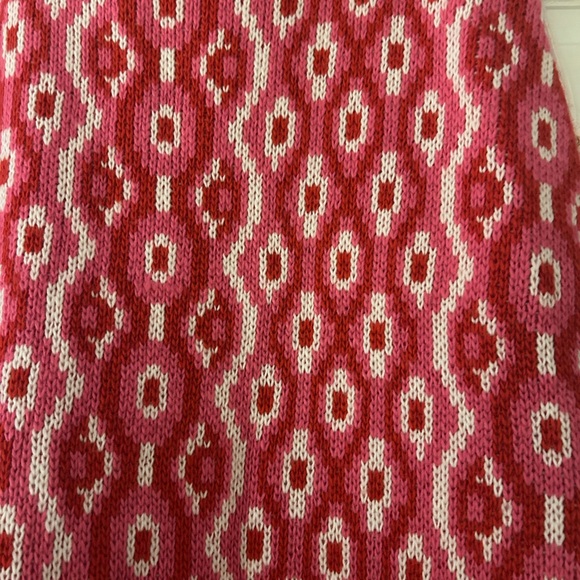 NWT Tuckernuck Hyacinth House Geo knit Mabel Mara midi skirt size XXL Pink Red - Picture 6 of 6
